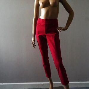 XOXO Burgundy Red Ankle Legging Pants Size XL Elastic Waist Stretch